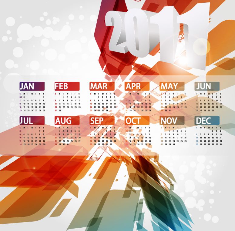 free vector Calendar Design 2011 Vector Illustration